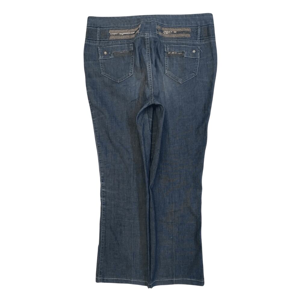 Japanese Vintage Women's Y2K Flared Denim Jeans 14
